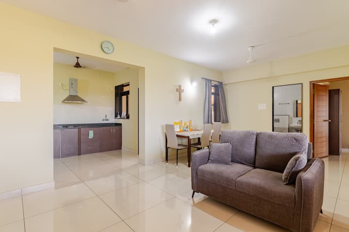 Cozy Modern 1 Bhk Apartment Located In Porvorim - Goa