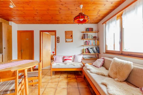 Cozy apartment in Albinen with a stunning view!