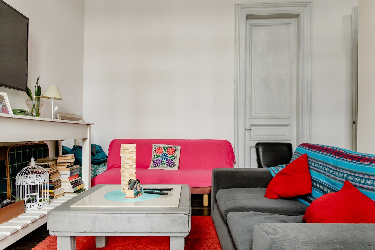 Habitación privada en departamento estilo francés en San Nicolás