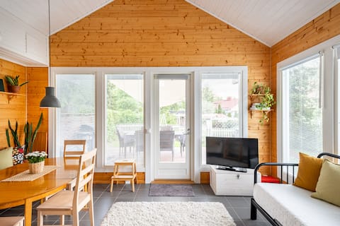Popular Airbnb listing: Unique guest house with private terrace in Kuopio