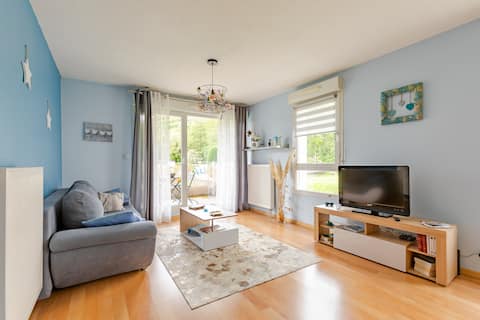 Successful Airbnb property: La souricière, nice apartment in a residence. in Haut Rhin