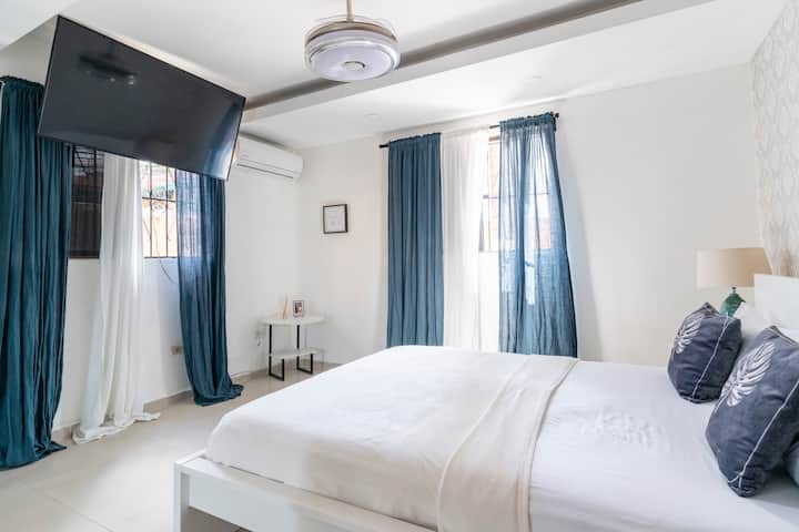 1st floor Bedroom 1 with private full bathroom with shower