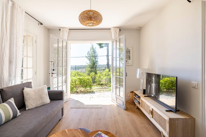 Superbe Appartement Avec Vue Baie D'antibes - 聖保羅