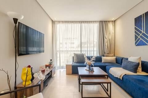 Modern Coastal Studio Ain Diab Near Beach & Sunset