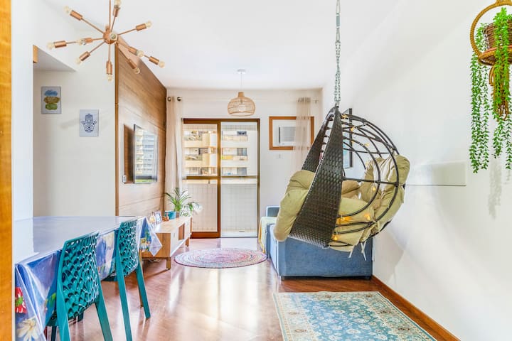 Apto Barra/praia a pé/prox parq olimpico/ate 7hosp