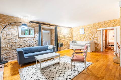 Lodge in a character house with spa