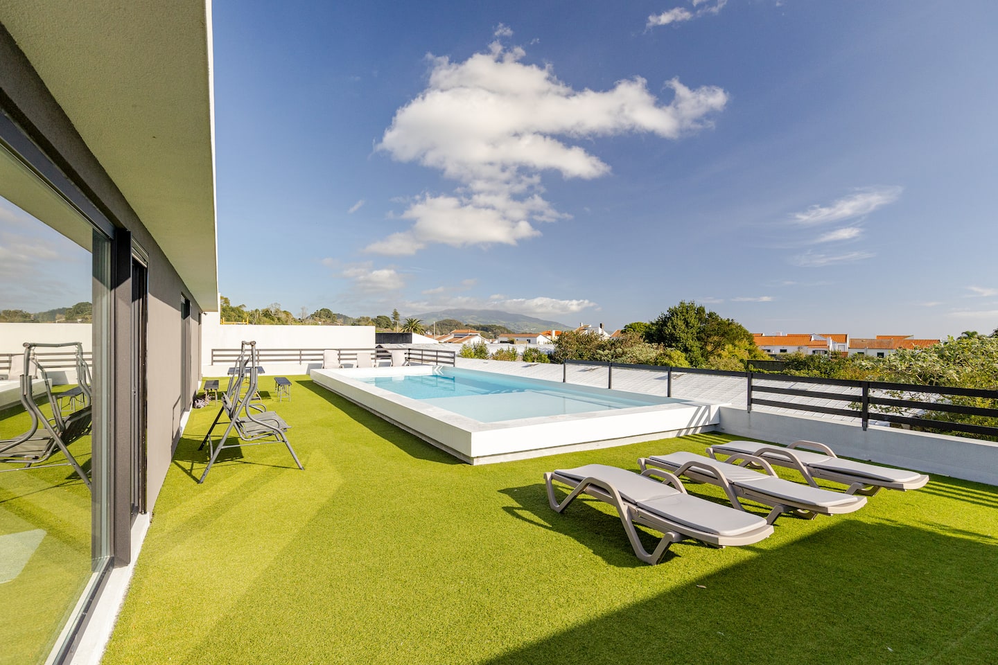 Villa terrace with ocean view