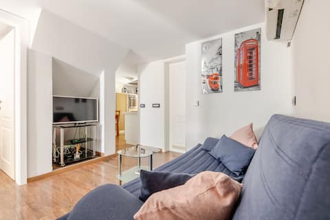 Successful Airbnb property: 45m2 apartment, free parking, atrium, aircon. in Četrtna Skupnost Šiška