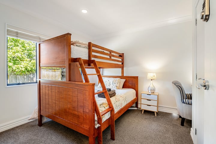 Double Bed and Single Bunk Bed. Ceramic Heater