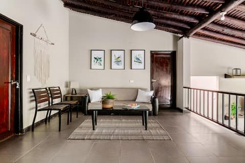 Country house overlooking the Santo Domingo River.