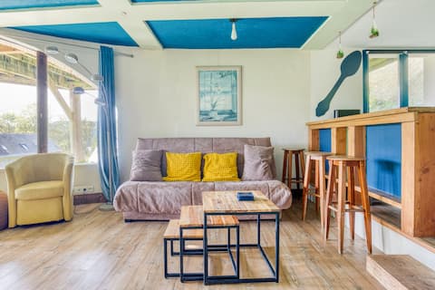 Top Airbnb: house with hot tub/jacuzzi near Honfleur in Équemauville