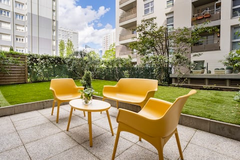 Apartment with Garden & Free Parking
