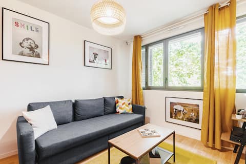 Top performing Airbnb: charming 2-room apartment, all comforts, near metro + bus in Rangueil / Sauzelong / Jules Julien / Pech David / Pouvourville