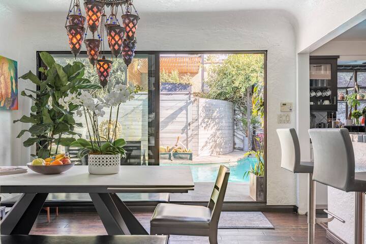 Chic Yoga Villa & Saltwater Pool Sunset Junction Silverlake.