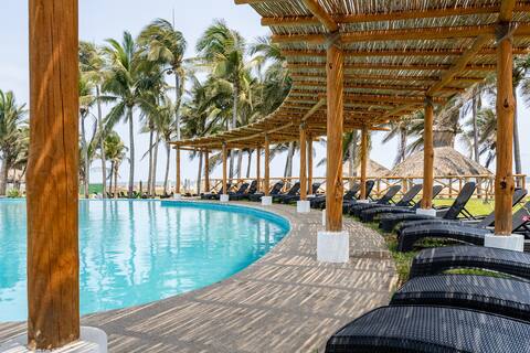 House with pool and beach club WIFI Paraíso 16 B