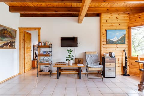 Apartment with Alps view and sauna