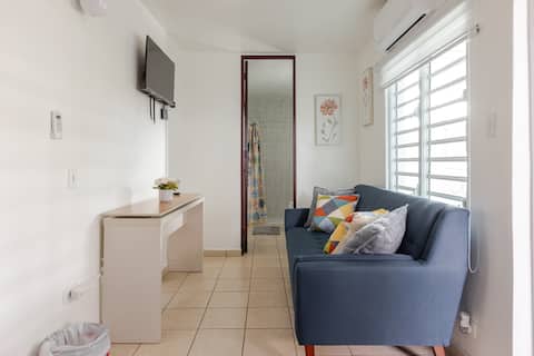 Popular Airbnb listing: 3-Bed Apartment, Full A/C, Solar Panels / Water Tank in Caguas