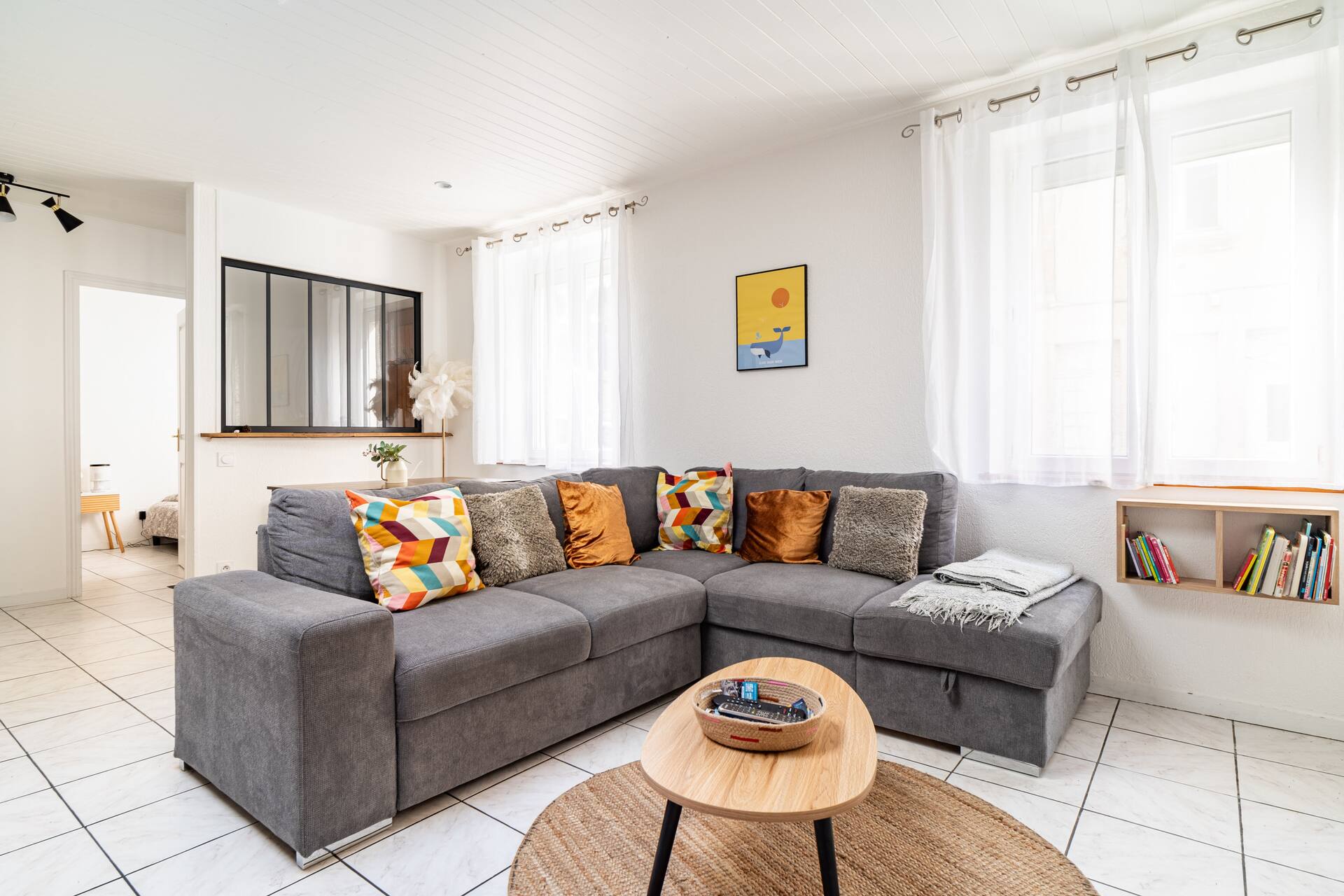 The maisonette 20 m from the beach