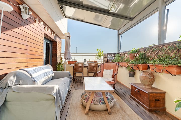 Private Terrace with Rooftop and Pool in Atocha gallery image 4