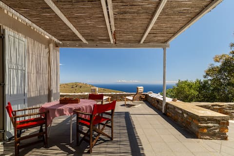The Oak Tree House, sea view, Orkos Kea