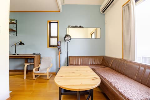 2 min sta./Tammachi(反町)/free wi-fi/Max5p