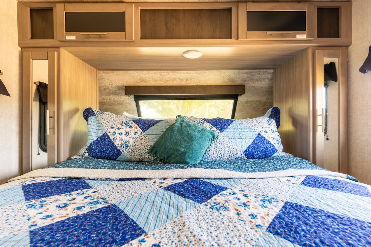 Dream Beneath the Stars: Find Serenity in Cozy Quilts and the Gentle Whispers of Nature Beyond the Window.