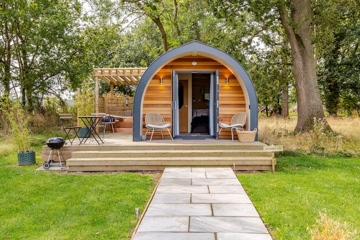 Cosy Bluebell Pod - Eastwood Glamping - Cabins for Rent in Whitfield ...