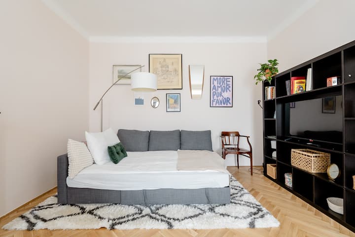 Sebule iliyo na kitanda cha sofa