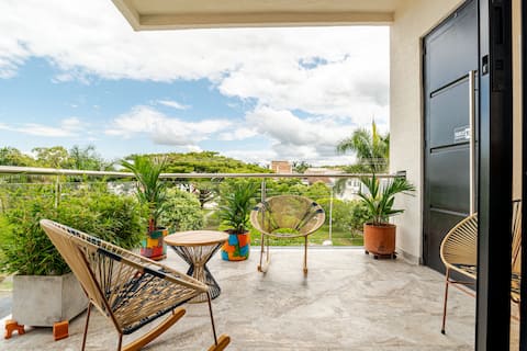 Luxurious penthouse with views