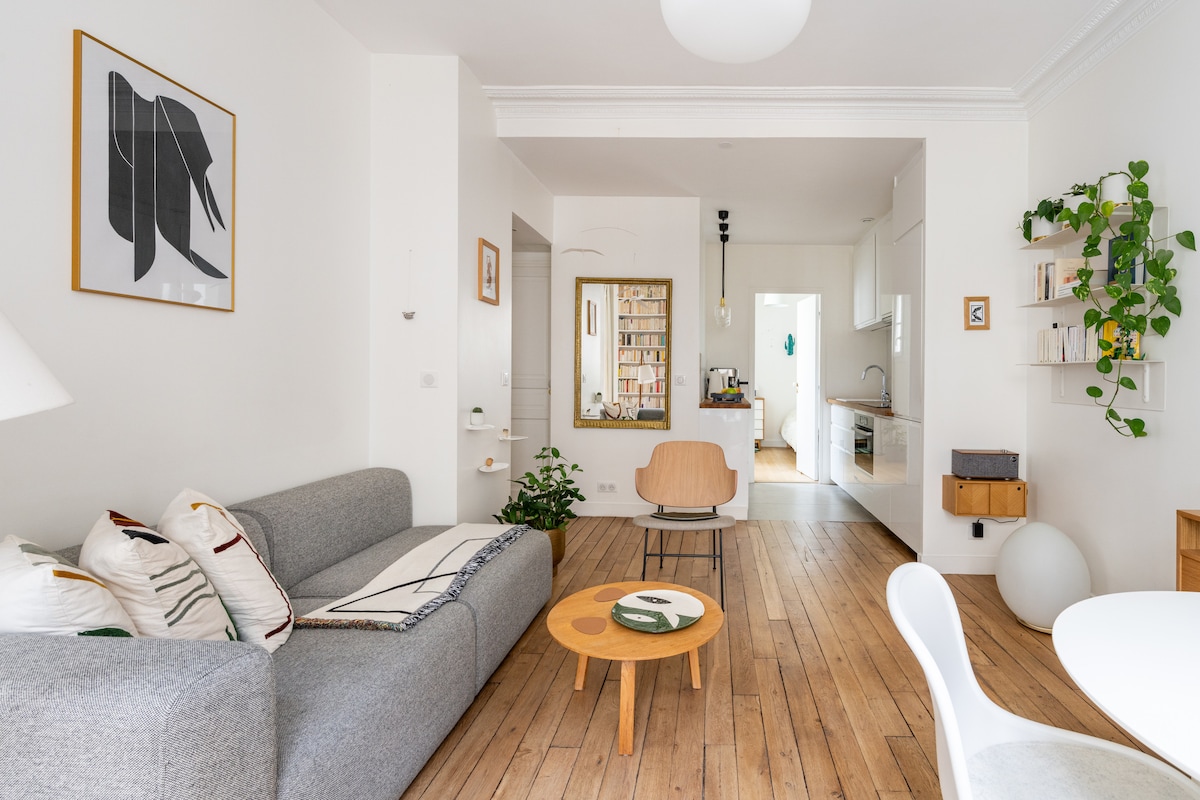 Propiedad de Airbnb exitosa: Elegant three-room Haussman apartment | Two bedrooms en Paris 20e Arrondissement