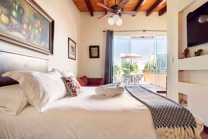 Private room with 1 bedrooms in Miguel Hidalgo - Experience Colonial Mexico 1800 Hacienda w/Terrace