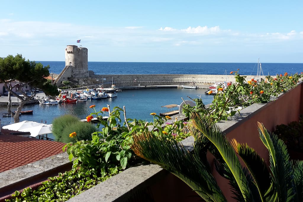meravigliosa terrazza sul porticciolo