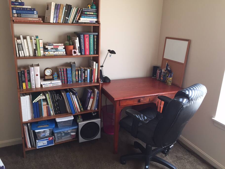 Desk and wifi for you to use.