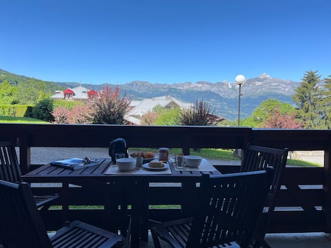 Airbnb performant: Studio** 23 m², quiet balcony, near center à Saint Gervais Les Bains