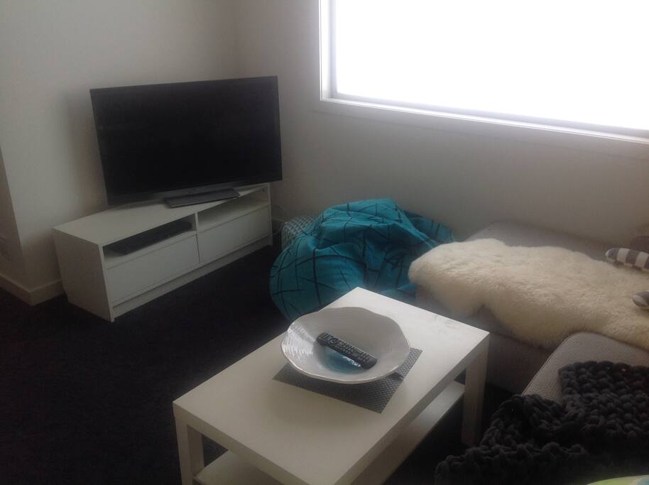 Private living area with TV.
