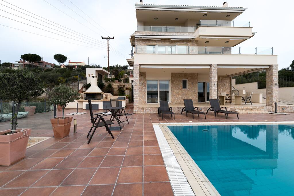 Swimming pool BBQ area