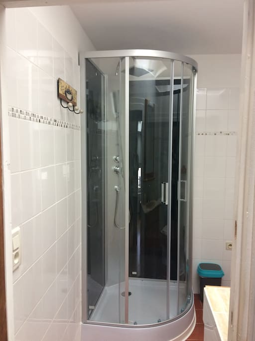 La douche de la salle de bain