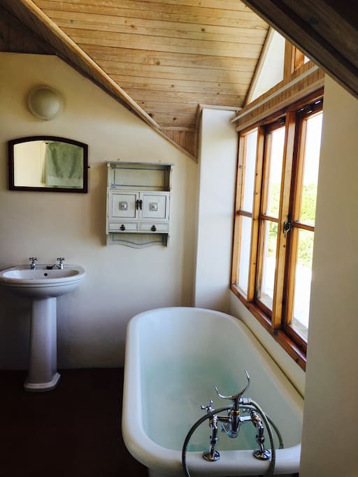 Bathroom with stunning views.