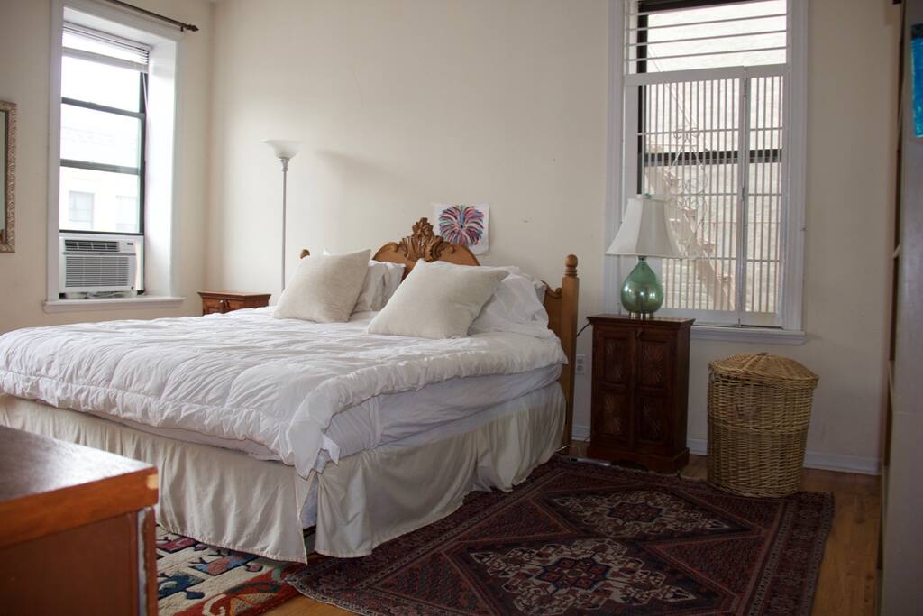 Master Bedroom w/ King and Bathroom w/ tub and stand alone shower