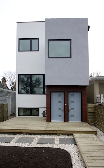 Rear of house showing separate entrance.