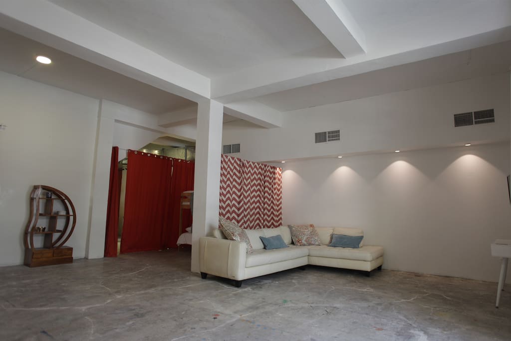 Spacious living room area
