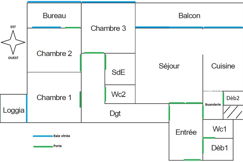 plan, je ne mets pas à disposition la chambre 2. Seules sont disponibles les chambre 3 (enfants) et 1.
