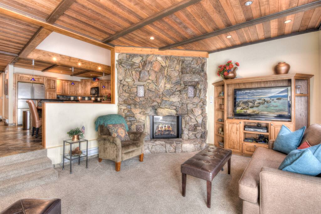 View of the living room from the balcony