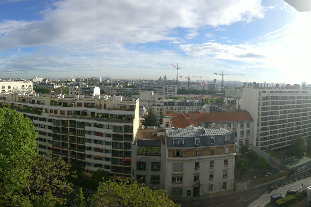 Panoramic view from the balcony