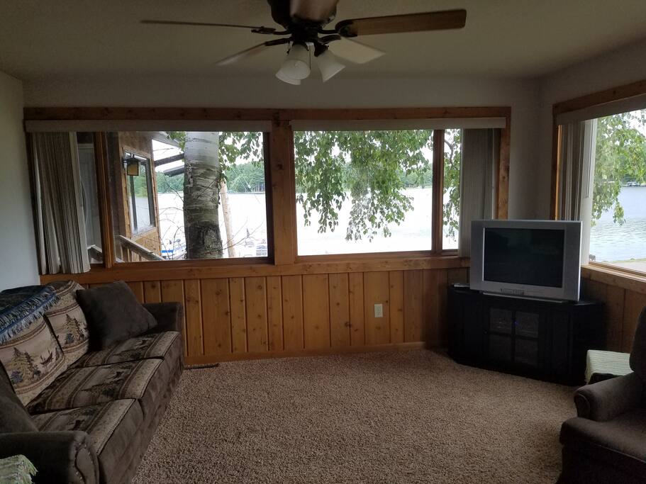 Living Room view of Lake Minocqua