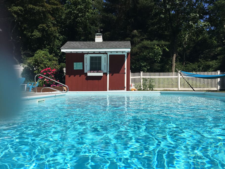 Pool area (with good wifi reception)