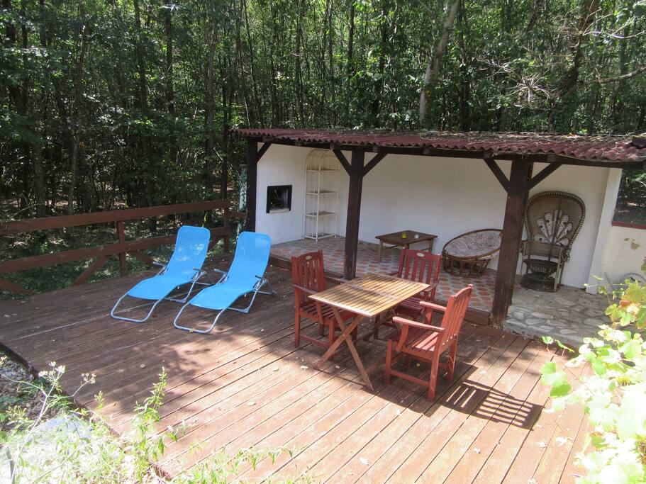 The terrace