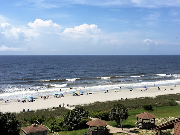 Beach-views-pools-relaxing-king Bed-comfy-wifi - 默特爾比奇