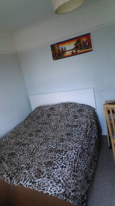 The bed. Double