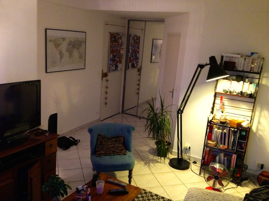 Le salon vue du balcon